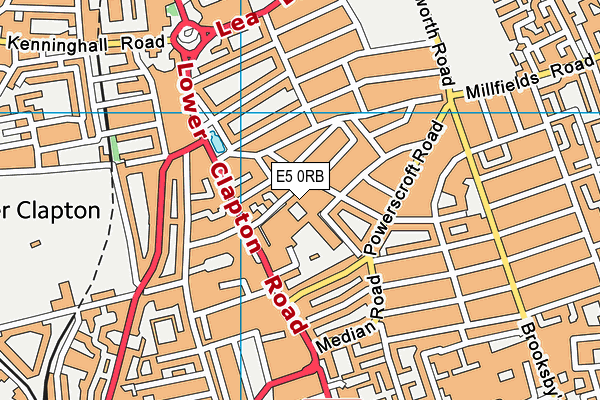 E5 0RB map - OS VectorMap District (Ordnance Survey) E5 0RB map - OS VectorMap District (Ordnance Survey)