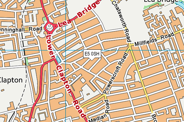 E5 0SH map - OS VectorMap District (Ordnance Survey) E5 0SH map - OS VectorMap District (Ordnance Survey)