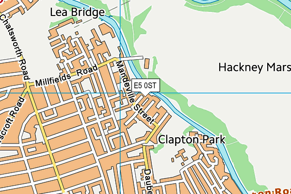 E5 0ST map - OS VectorMap District (Ordnance Survey) E5 0ST map - OS VectorMap District (Ordnance Survey)