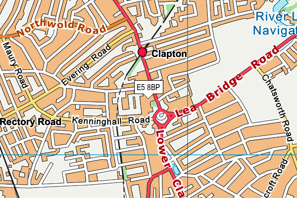 E5 8BP map - OS VectorMap District (Ordnance Survey) E5 8BP map - OS VectorMap District (Ordnance Survey)