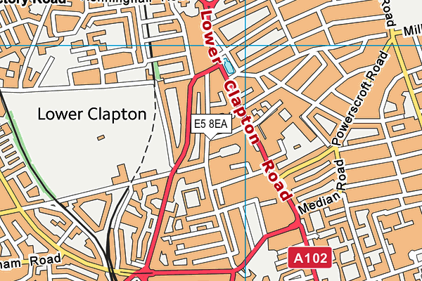 E5 8EA map - OS VectorMap District (Ordnance Survey) E5 8EA map - OS VectorMap District (Ordnance Survey)