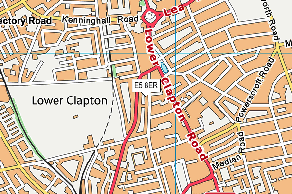 E5 8ER map - OS VectorMap District (Ordnance Survey) E5 8ER map - OS VectorMap District (Ordnance Survey)