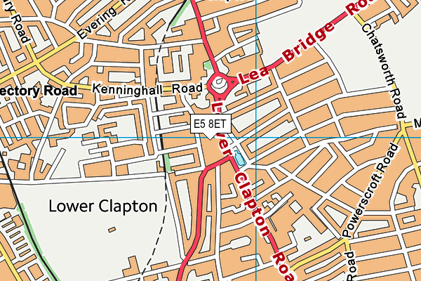 E5 8ET map - OS VectorMap District (Ordnance Survey) E5 8ET map - OS VectorMap District (Ordnance Survey)
