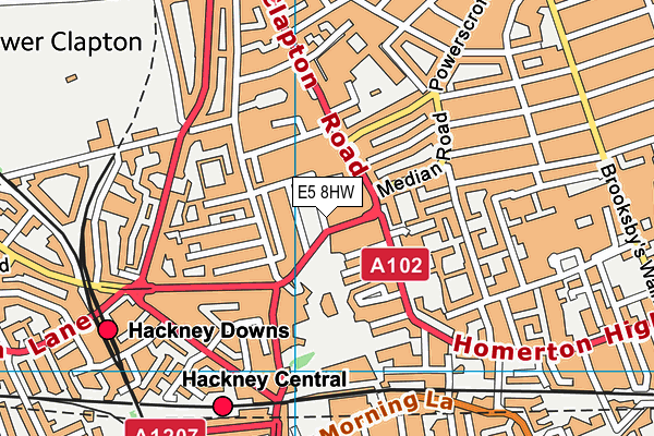 E5 8HW map - OS VectorMap District (Ordnance Survey) E5 8HW map - OS VectorMap District (Ordnance Survey)