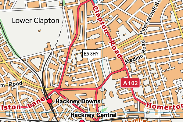 E5 8HY map - OS VectorMap District (Ordnance Survey) E5 8HY map - OS VectorMap District (Ordnance Survey)