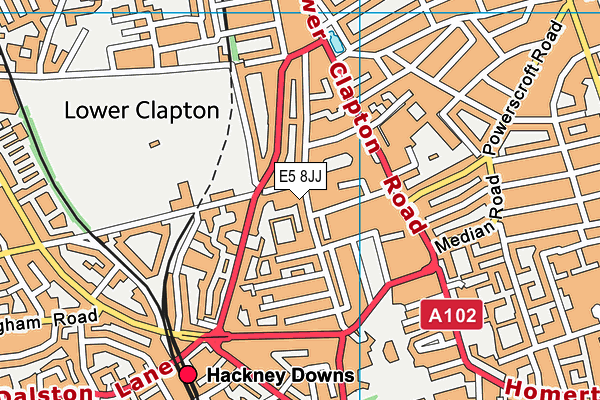 E5 8JJ map - OS VectorMap District (Ordnance Survey) E5 8JJ map - OS VectorMap District (Ordnance Survey)