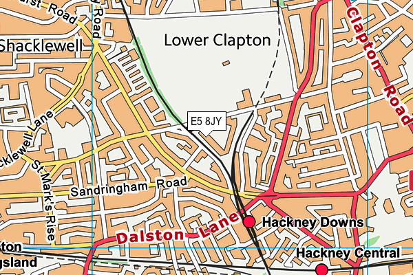 E5 8JY map - OS VectorMap District (Ordnance Survey) E5 8JY map - OS VectorMap District (Ordnance Survey)