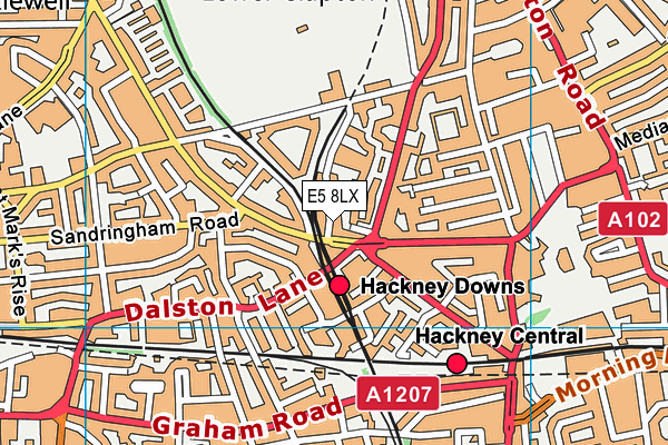 E5 8LX map - OS VectorMap District (Ordnance Survey) E5 8LX map - OS VectorMap District (Ordnance Survey)