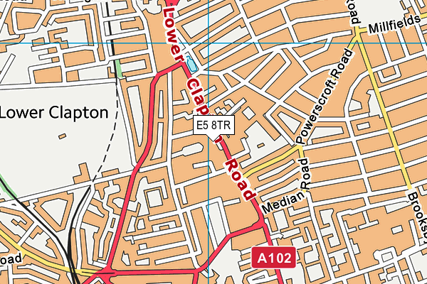 E5 8TR map - OS VectorMap District (Ordnance Survey) E5 8TR map - OS VectorMap District (Ordnance Survey)