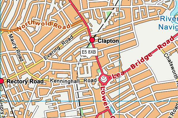 E5 8XB map - OS VectorMap District (Ordnance Survey) E5 8XB map - OS VectorMap District (Ordnance Survey)