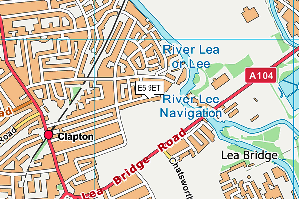 E5 9ET map - OS VectorMap District (Ordnance Survey) E5 9ET map - OS VectorMap District (Ordnance Survey)