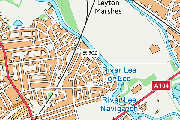E5 9GZ map - OS VectorMap District (Ordnance Survey) E5 9GZ map - OS VectorMap District (Ordnance Survey)