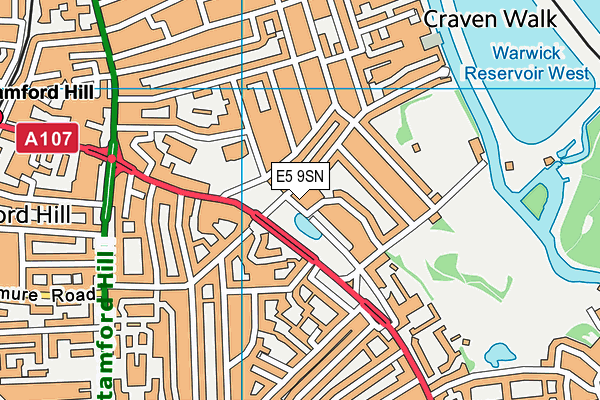 E5 9SN map - OS VectorMap District (Ordnance Survey) E5 9SN map - OS VectorMap District (Ordnance Survey)
