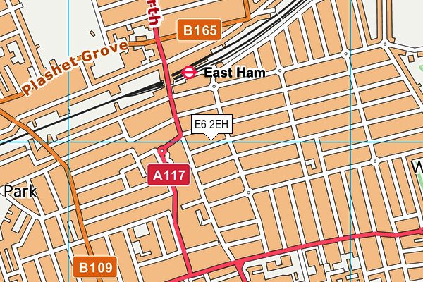 E6 2EH map - OS VectorMap District (Ordnance Survey)