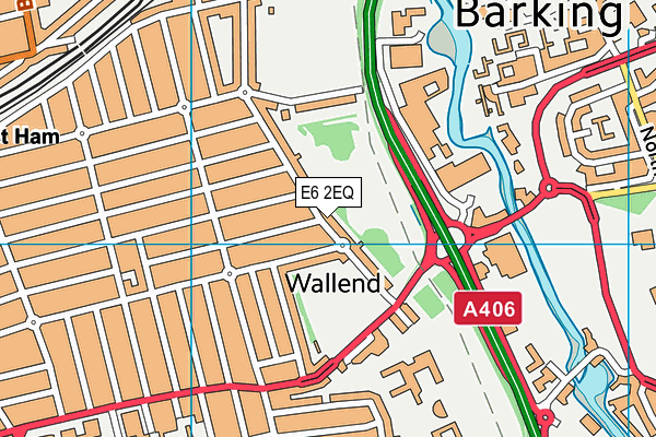 E6 2EQ map - OS VectorMap District (Ordnance Survey)