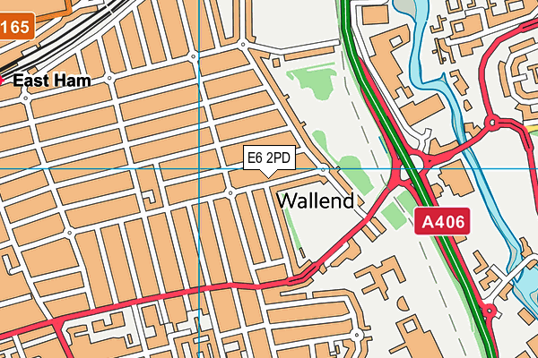E6 2PD map - OS VectorMap District (Ordnance Survey)