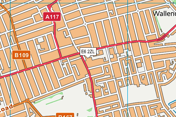 E6 2ZL map - OS VectorMap District (Ordnance Survey) E6 2ZL map - OS VectorMap District (Ordnance Survey)