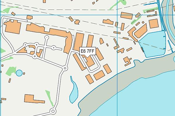 E6 7FF map - OS VectorMap District (Ordnance Survey) E6 7FF map - OS VectorMap District (Ordnance Survey)