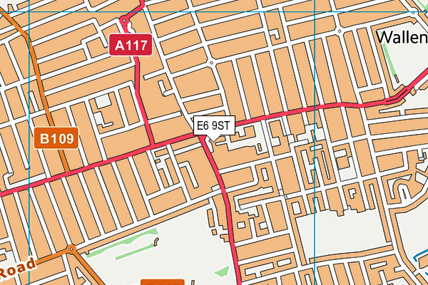 E6 9ST map - OS VectorMap District (Ordnance Survey) E6 9ST map - OS VectorMap District (Ordnance Survey)