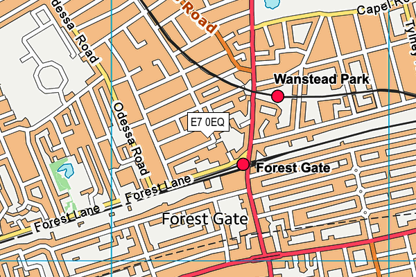 E7 0EQ map - OS VectorMap District (Ordnance Survey) E7 0EQ map - OS VectorMap District (Ordnance Survey)