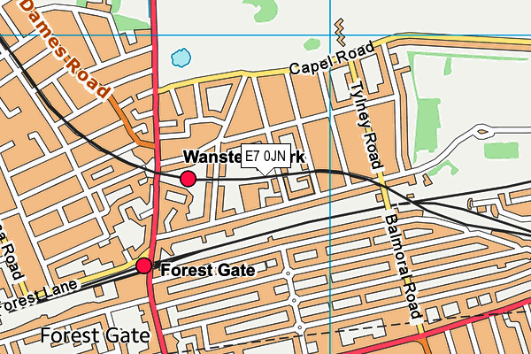 E7 0JN map - OS VectorMap District (Ordnance Survey) E7 0JN map - OS VectorMap District (Ordnance Survey)