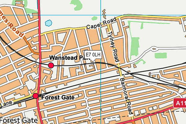 E7 0LH map - OS VectorMap District (Ordnance Survey) E7 0LH map - OS VectorMap District (Ordnance Survey)