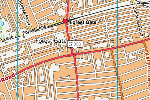 E7 0QQ map - OS VectorMap District (Ordnance Survey) E7 0QQ map - OS VectorMap District (Ordnance Survey)