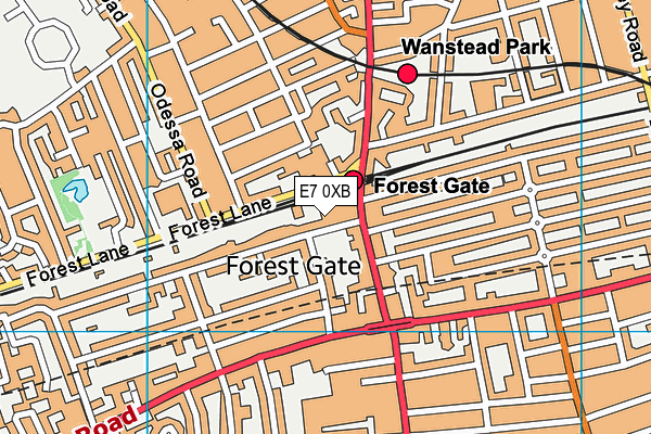 E7 0XB map - OS VectorMap District (Ordnance Survey) E7 0XB map - OS VectorMap District (Ordnance Survey)