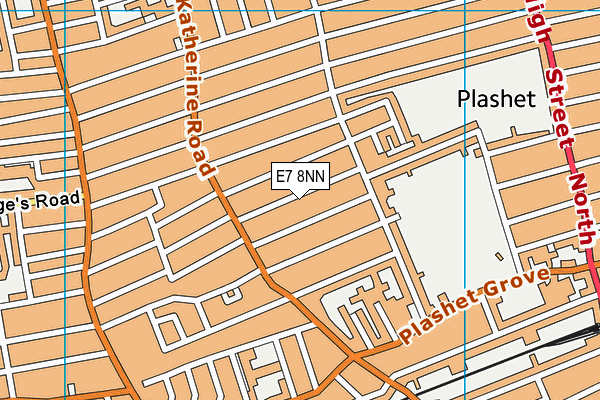 E7 8NN map - OS VectorMap District (Ordnance Survey)