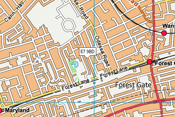 E7 9BD map - OS VectorMap District (Ordnance Survey) E7 9BD map - OS VectorMap District (Ordnance Survey)