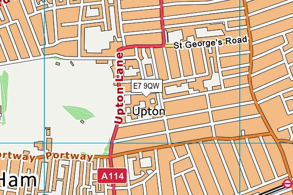 E7 9QW map - OS VectorMap District (Ordnance Survey) E7 9QW map - OS VectorMap District (Ordnance Survey)