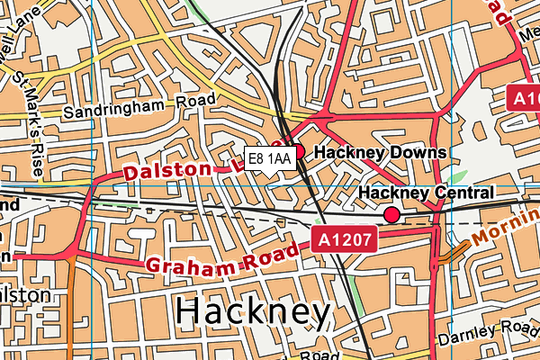 E8 1AA map - OS VectorMap District (Ordnance Survey) E8 1AA map - OS VectorMap District (Ordnance Survey)
