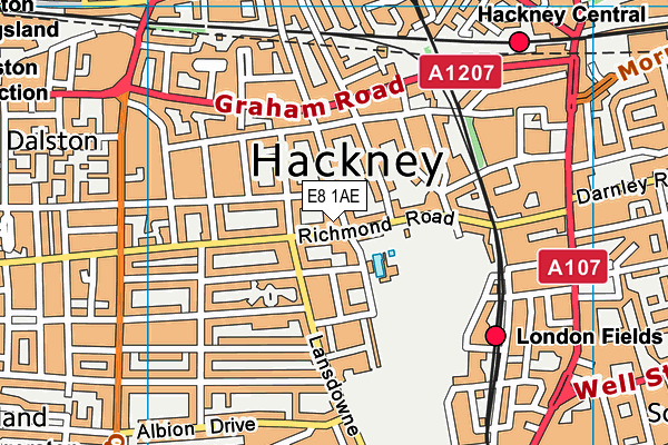 E8 1AE map - OS VectorMap District (Ordnance Survey) E8 1AE map - OS VectorMap District (Ordnance Survey)