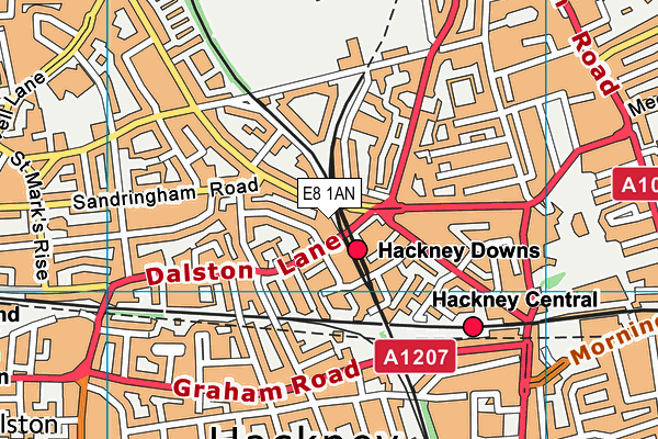 E8 1AN map - OS VectorMap District (Ordnance Survey) E8 1AN map - OS VectorMap District (Ordnance Survey)