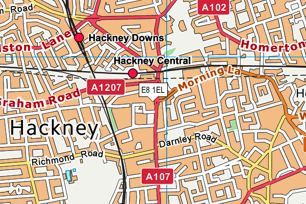 E8 1EL map - OS VectorMap District (Ordnance Survey) E8 1EL map - OS VectorMap District (Ordnance Survey)