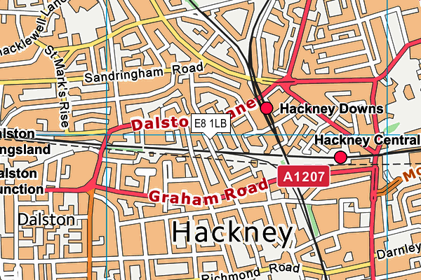 E8 1LB map - OS VectorMap District (Ordnance Survey) E8 1LB map - OS VectorMap District (Ordnance Survey)