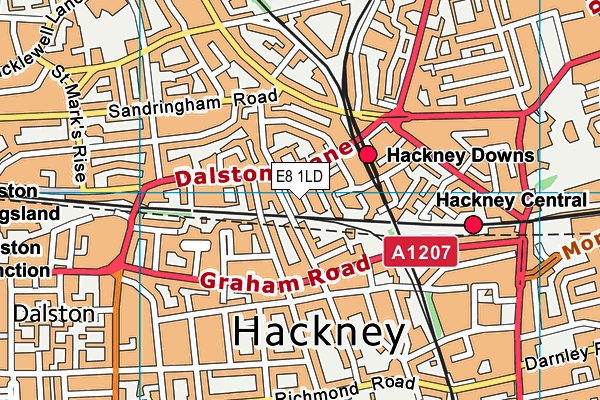 E8 1LD map - OS VectorMap District (Ordnance Survey) E8 1LD map - OS VectorMap District (Ordnance Survey)