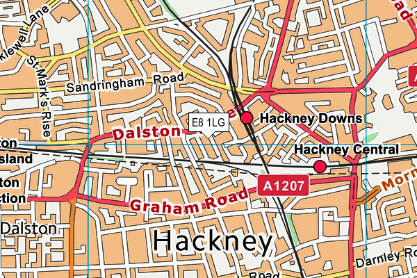 E8 1LG map - OS VectorMap District (Ordnance Survey) E8 1LG map - OS VectorMap District (Ordnance Survey)