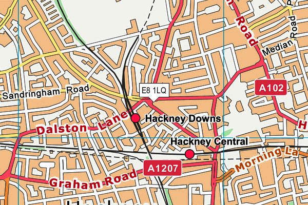E8 1LQ map - OS VectorMap District (Ordnance Survey) E8 1LQ map - OS VectorMap District (Ordnance Survey)