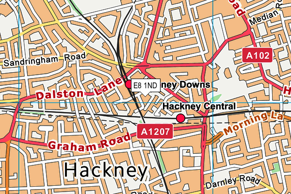 E8 1ND map - OS VectorMap District (Ordnance Survey) E8 1ND map - OS VectorMap District (Ordnance Survey)