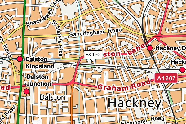 E8 1PG map - OS VectorMap District (Ordnance Survey) E8 1PG map - OS VectorMap District (Ordnance Survey)