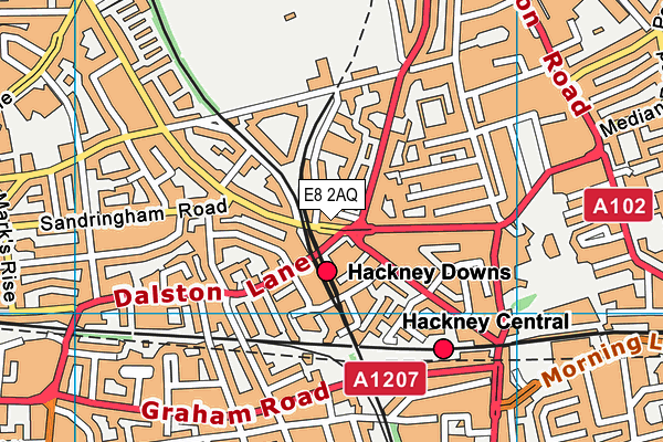 E8 2AQ map - OS VectorMap District (Ordnance Survey) E8 2AQ map - OS VectorMap District (Ordnance Survey)