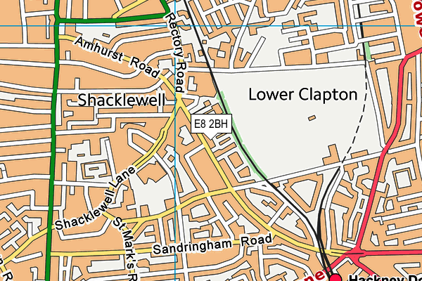 E8 2BH map - OS VectorMap District (Ordnance Survey) E8 2BH map - OS VectorMap District (Ordnance Survey)