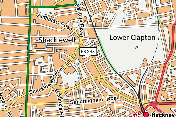 E8 2BX map - OS VectorMap District (Ordnance Survey) E8 2BX map - OS VectorMap District (Ordnance Survey)
