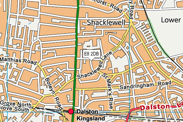 E8 2DB map - OS VectorMap District (Ordnance Survey) E8 2DB map - OS VectorMap District (Ordnance Survey)