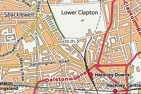 E8 2FL map - OS VectorMap District (Ordnance Survey) E8 2FL map - OS VectorMap District (Ordnance Survey)