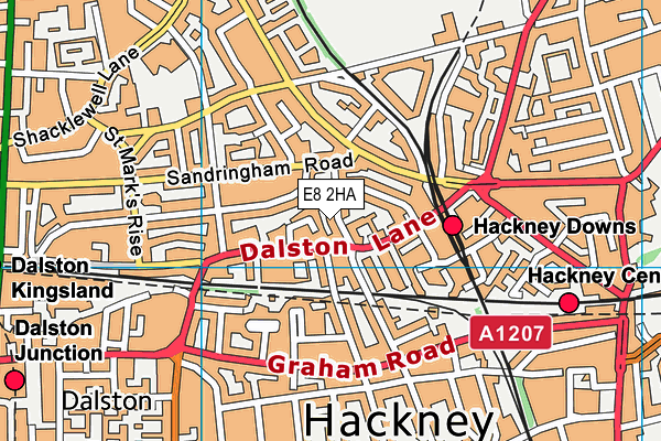 E8 2HA map - OS VectorMap District (Ordnance Survey) E8 2HA map - OS VectorMap District (Ordnance Survey)