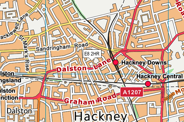 E8 2HR map - OS VectorMap District (Ordnance Survey) E8 2HR map - OS VectorMap District (Ordnance Survey)