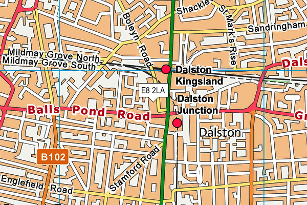 E8 2LA map - OS VectorMap District (Ordnance Survey) E8 2LA map - OS VectorMap District (Ordnance Survey)