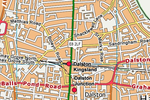 E8 2LF map - OS VectorMap District (Ordnance Survey) E8 2LF map - OS VectorMap District (Ordnance Survey)